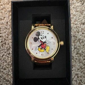 Mickey Mouse Gold and Black Watch